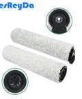 Close-up of two roller brushes from Pro Grade Replacement HEPA Filters And Brush Rolls Kit For Floor One S3 Cordless Wet Dry Vacuum Cleaner.