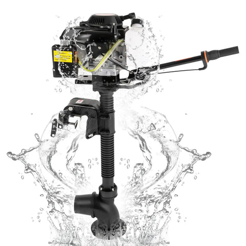Powerful 4HP 55CC Outboard Motor With Short Shaft 4-Stroke Marine Engine Wind Cooling CDI Ignition Built In Fuel Tank