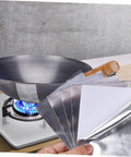 Aluminum Epoxy Patch Tape For Pots And Pans Nonstick Leak Stop Tape 10 Sheets DIY Pot Repair Patch shown with a pan on stove