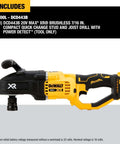 Runs Like A Champ With Savage Torque For Tough Framing Work Features Power Detect Technology And E Clutch Protection Handles Bind Ups Smoothly Includes Snappy Quick Release Hex Chuck Bare Tool Only, DEWALT 20V cordless stud drill.