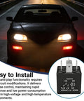 Heavy Duty 5 Pin Automotive Relay 12V 40A Plug In And Go Fuel Pump Starter Switch For Ford F150 Explorer Expedition Transit Runs Smooth Takes A Beating Every Day 2 Pack in a nighttime setting with a car.