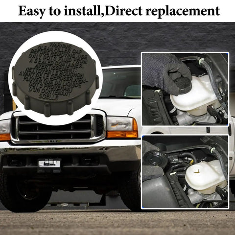 Brake Fluid Reservoir Cap For Ford F-150 2015-2019, Expedition 2018-2021, Lincoln Navigator 2018-2021 installation details.