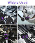 1/2 Inch Digital Torque Adapter Set With Ultra Slim Design For Tight Spaces, Delivers 0.4-22.1 Ft-Lb (0.6-30 Nm) Of Precise Torque, Great For Engine Bays, Bicycle Spokes, And Other Confined Work Areas, shown on engine and bike parts