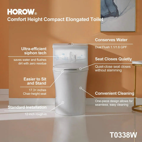 Compact One Piece Elongated Toilet With Dual Flush System And ADA Chair Height Tailored For Cozy Bathrooms Providing Smooth Operation And Quick Wipe Down Ease For Chill Daily Use And Smart Space Optimization