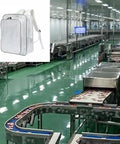 Heavy Duty Anti Static Clear PVC Tool Backpack With A Hella Tough Abrasion Resistant Build Crafted For Cleanroom Engineers in factory.