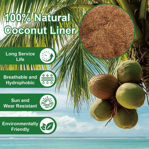 Two Pack 24 Inch Coconut Liners For Planters Trough Coco Liners For Window Boxes Fence Flower Baskets Hanging Baskets
