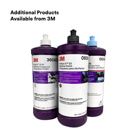 3M Perfect-It EX Machine Polish For Auto Finishes, 1 Quart bottles shown