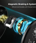Chaos Pro Baitcasting Fishing Reel With CNC Machined Aluminum Unibody 25Lb Max Drag Level Wind Magnetic Braking System