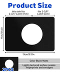 Matte Black Door Knob And Deadbolt Reinforcement Plate Kit 2 Pack Universal Door Lock Fixing Plate Backplate Cover Hole