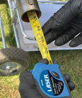 Measuring pipe length with tape measure from Karting Tool Kit 36 Piece With Three Eighths Inch Drive Ratchet, Sockets, Extensions, Pliers