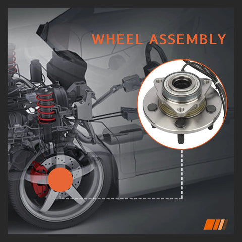 Front Left Or Right Wheel Hub And Bearing Assembly 515126 For Dodge Ram 1500 2009 2010 2011 With ABS Sensor 5 Lug