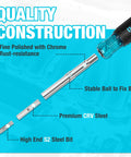 Exploded view of 11 In 1 Multi Bit Screwdriver And Nut Driver Kit With S2 Steel Bits Portable Compact Tool, showing quality construction.