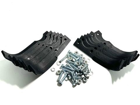 12 Tine Tiller Set For 18 Inch T18U Tiller Box With 6 Left Hand Tines And 6 Right Hand Tines Bolts And Nuts Included