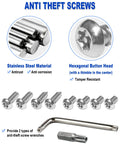 Front License Plate Holder Bracket Universal Plastic Front Car Tag Mounting Frame With Copper Thread Inserts anti-theft screws
