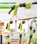 Dope Car Wash Foam Gun For Garden Hose With 6 Levels Of Foam Concentration Adjustable Sprayer Thick Filtration Metal Handle