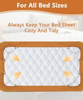 Set Of 4 Bed Sheet Straps With Metal Clips Adjustable Fitted Sheet Holders For Corner Wrinkle Free Bedding on mattress