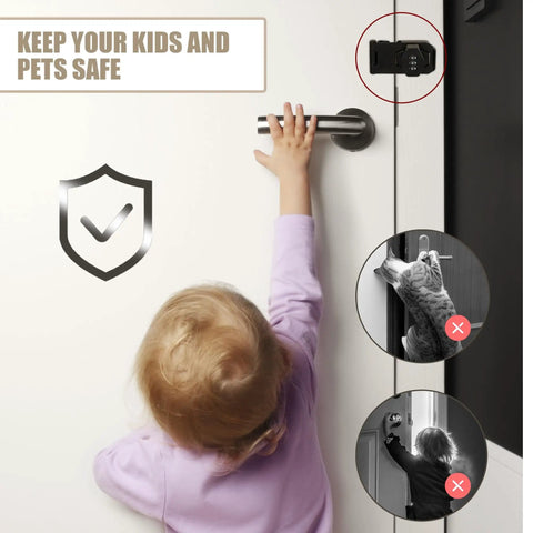 Keyless 3 Digit Rotary Lock For Cabinets And Drawers No Keys Needed Password Door Latch For security on interior doors
