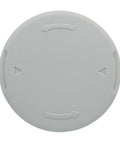 One Plus Replacement Spool Cap for Cordless Trimmers in gray plastic, compatible with Ryobi 18V 24V 40V, top view with directional arrows.