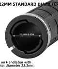 Close-up of Double Lock On Bike Handlebar Grips Non Slip Comfort for Mountain Bike BMX Scooter Beach Cruiser size 22mm