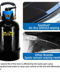 Deionized Water Filtration System For Car Wash With 10L Mixed Bed Resin, Spotless Rinse Filter With Bypass Outlet shown in use.