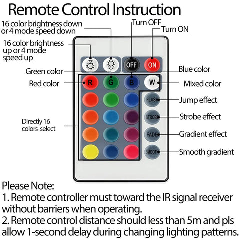 Remote control instruction for Sunset Projection Lamp 6W LED With 180 Degree Rotating Head, Wireless App Control And Remote