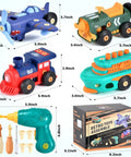 Take Apart Toys For Kids 3 To 5 With Electric Drill And Motor Car Ship Airplane Hands On Educational Construction Set box and parts
