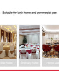 Large Transparent Round Lazy Susan Turntable for Dining Table shown in hotel and home settings for versatile use.