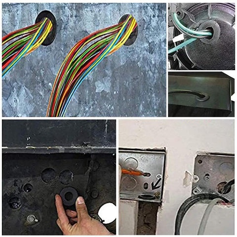 2 Inch Rubber Grommets For Wiring And Cables, Firewall Pass Through Grommets For Metal Boxes And Automotive Wiring in use