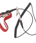 Anti Static ESD Grounding Wrist Strap Adjustable Antistatic Bracelet For Electronics Assembly, Wine Red, with Clip and Cord