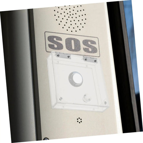 Emergency Stop Button Pro Grade Protective Cover In Transparent Acrylic For Dust And Debris Protection Easy Install Shield
