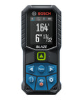 Front view of Blaze Green Beam Laser Distance Measure With 165 Foot Range And One Sixteenth Inch Accuracy Backlit Color Display