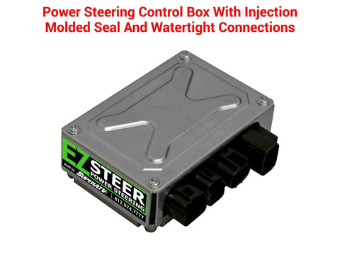 Universal 170W Power Steering Kit For Utv Side By Side control box with watertight connections and sealed design.