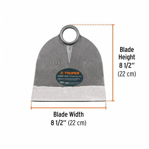 Lane No. 3 Field Hoe Head With Forged Steel, 2.1 Lb Heavy Duty Replacement For Agriculture And Landscaping, Model AL 3 10609