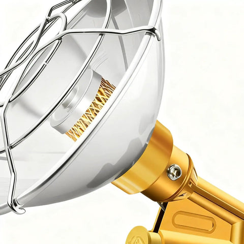 Close-up of Compact Portable Camping Heater With Cylinderless Design For Tent and Patio Warmth On The Go