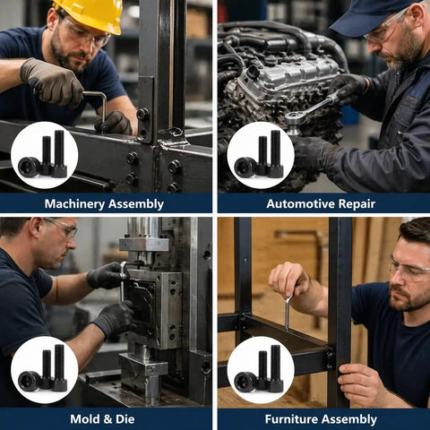 Ultimate M6 Hardware Kit With Nuts And Washers 450 Piece Set Includes M6 Hex Socket Cap Screws used in various assemblies