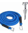 Elastic Bungee Dock Line For Boat Mooring 14 Ft Rope With 316 Stainless Steel Clips for kayaks and small boats mooring