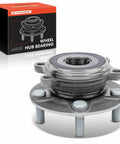 Front Wheel Bearing Hub Assembly For Mazda 3 2014-2018, 3 Sport, CX-3 5-Lug Direct-Fit Replacement, product and packaging.