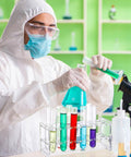 Scientist using Two Piece Acrylic Test Tube Holder Rack With 12 Socket Vial Stand, Clear Lab Organizer in lab