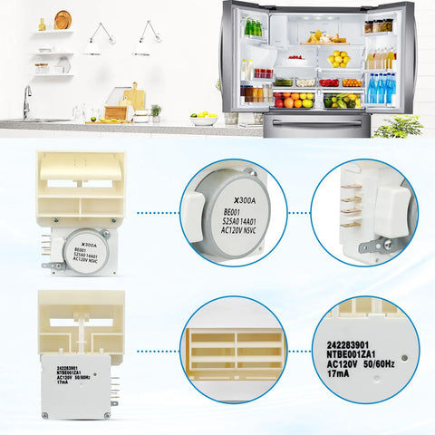 Image of 242303001 Air Damper Control Assembly Refrigerator Part Delivers Sweet Relief And Keeps Things Chill Replaces Ap5788340 Ps8746718 controls airflow and cooling.
