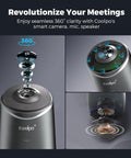 All In One 360 Degree 4K Conference Camera With AI Speaker Tracking Noise Cancellation And Zoom Meet Teams Compatibility