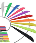 4 Inch Plastic Fletching Vanes For DIY Archery Arrows 50 Pack Black High Durability TPU Vane Set For Quick Smooth Flights