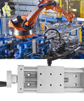 Ultra Smooth Low Friction Aluminum Linear Stage Table with 100mm Travel for CNC Positioning in industrial setup