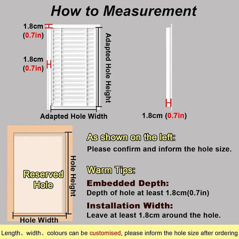 How to measure for Slick Black Return Air Grille With Nifty Built In Dust Filter And Super Easy Install Louvered Drywall Wall Door.