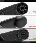 Front Or Rear Window Crank Handle For Jeep Wrangler Dodge Ram 1500 2500 3500 Van Durango Caliber Dakota B1500 B2500 B3500 And Mitsubishi Raider Textured Gray showing mounting hole and key lock