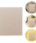 10 Pcs Microwave Waveguide Covers Mica Insulation Sheets 104 By 85 Mm Heat Resistant And Flame Retardant Universal Microwave Repair Parts For Easy DIY Kitchen Appliance Fix And Maintenance, showing individual sheet on wooden and yellow backgrounds.