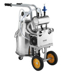 Hands Free Goat Milking Machine With 12 L Stainless Steel Bucket, 550W Electric Pulsation Vacuum Milker, and silicone tubes