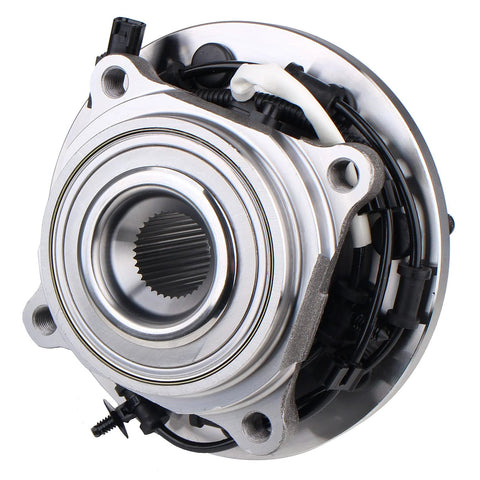 Front Wheel Hub And Bearing Assembly For 2014-2018 Ram 2500 And 2013-2018 Ram 3500 With ABS 8 Lug, corrosion resistant, front view.
