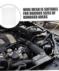Engine bay showcasing Sturdy Stainless Steel Car Bumper Repair Mesh Kit being applied for quick, hassle-free fixes on damaged areas.