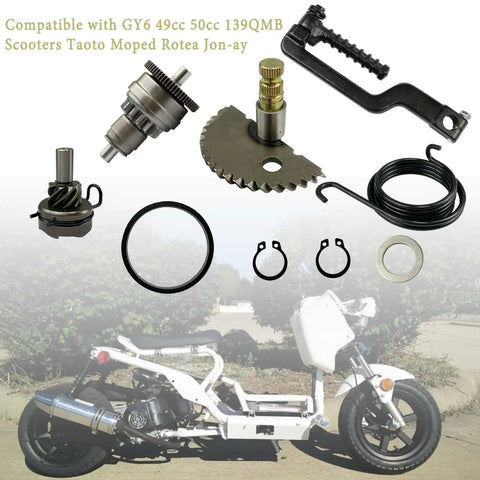 Kick Start Gear Shaft Pedal Kit Replacement For GY6 49cc 50cc 139QMB Engine Moped Scooter ATV Roketa Taotao Jonway CNC