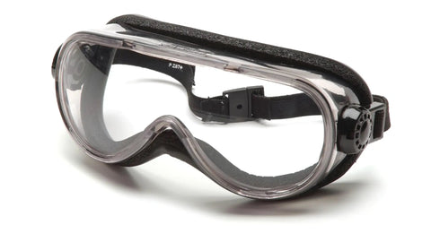 Anti Fog Top Shelf Chemical Splash Goggles With Foam Padding Breakaway Headband Quick Fit Retainer Tinted Body To Cut Glare